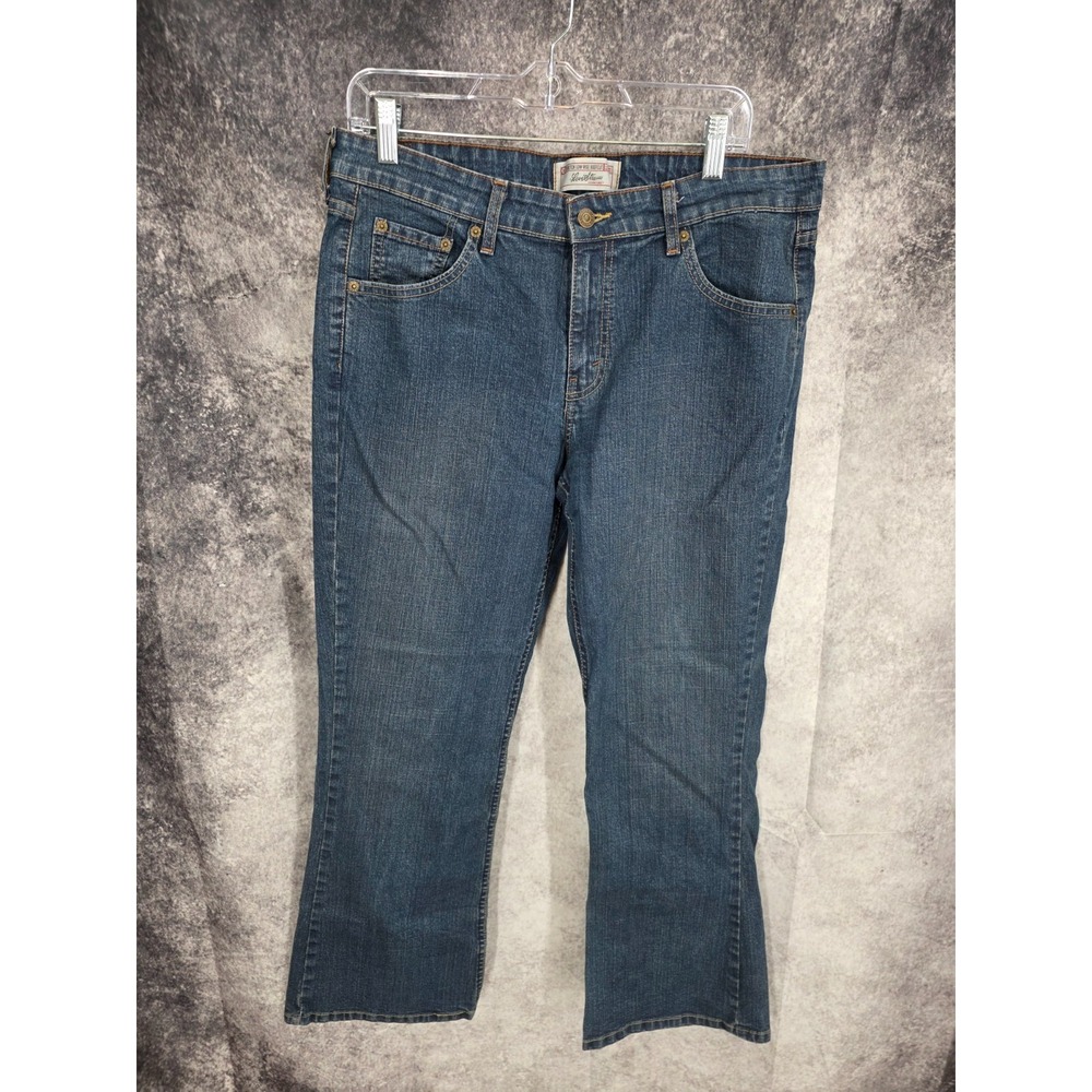 Levis Jeans Womens 12 Short Low Rise Boot‎ Cut Medium Wash Denim Stretch